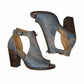 bed stu Blue Leather OLENA Booties Size 8