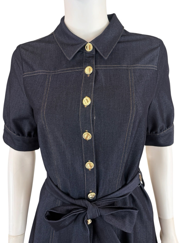 Nanette Lepore NWT Blue Chambray Shirt Dress Size 6