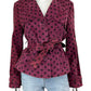 Mythology Polka Dot Leather Jacket Size 12