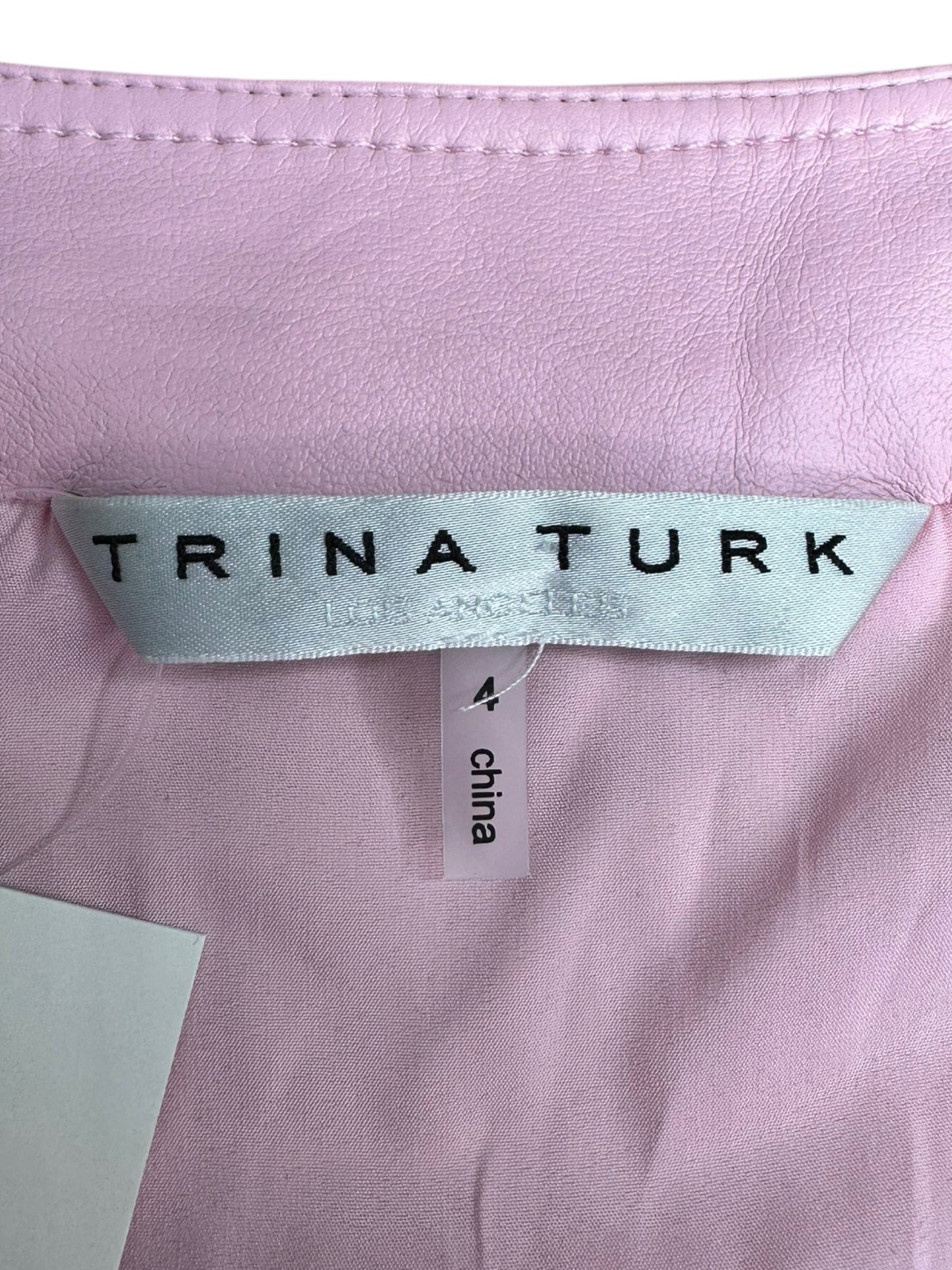 Trina Turk Leather Dress Size 4