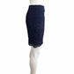 Massimo Dutti Navy Lace Pencil Skirt Size 26