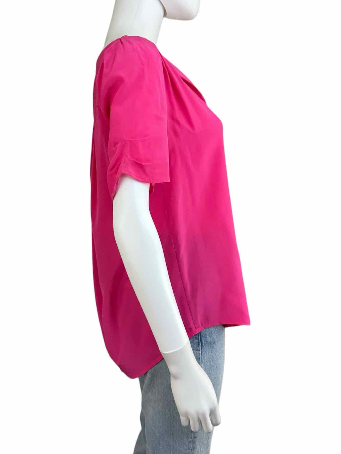 joie Hot Pink Silk Blouse Size S alineconsignment