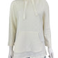 LILLA P Ivory Kangaroo Pocket Hoodie Size S
