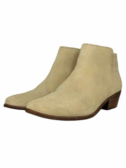 Jack Rogers Cream Suede Bailee Booties Size 9