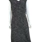 Hal Rubenstein NWT Black Tweed Midi Dress Size L