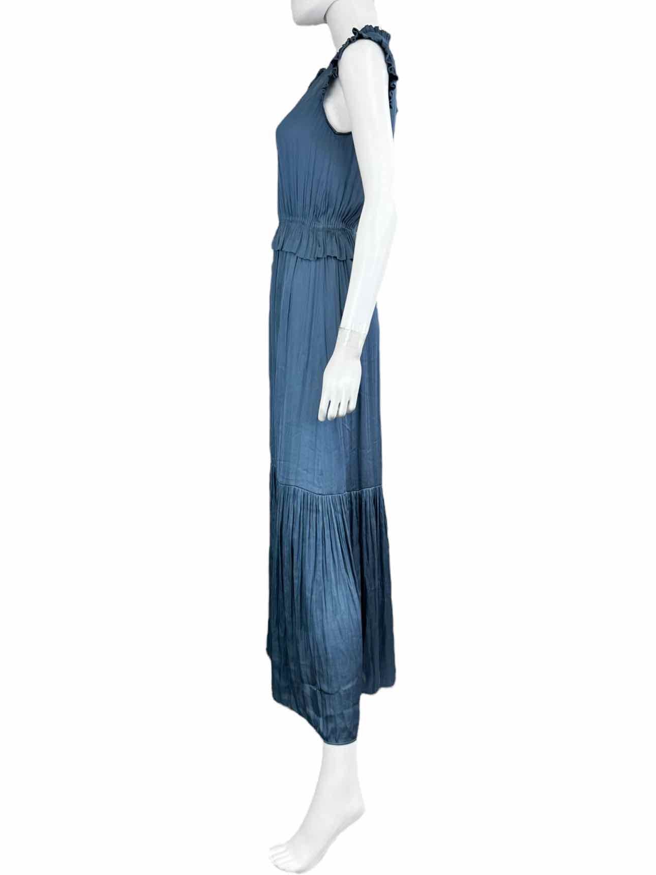 BANANA REPUBLIC Blue Satin Maxi Dress Size 0