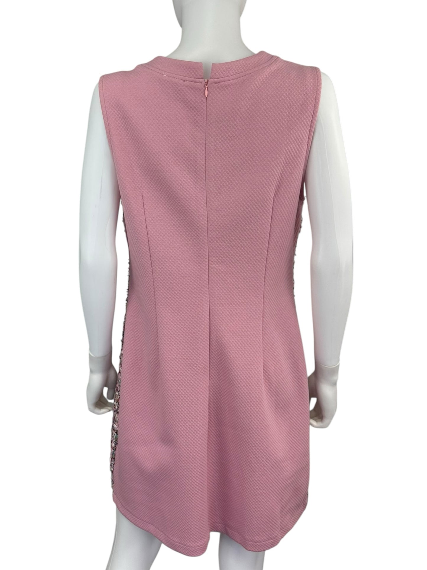 VOY Pink Tweed Mini Dress Size L