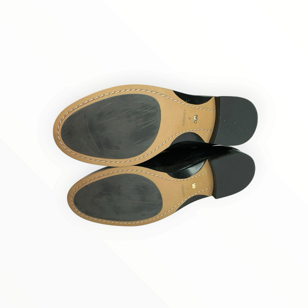 BIRDIES Black Licorice The Starling 20 Leather Loafer Size 8
