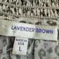 Lavender Brown Blouse Size L