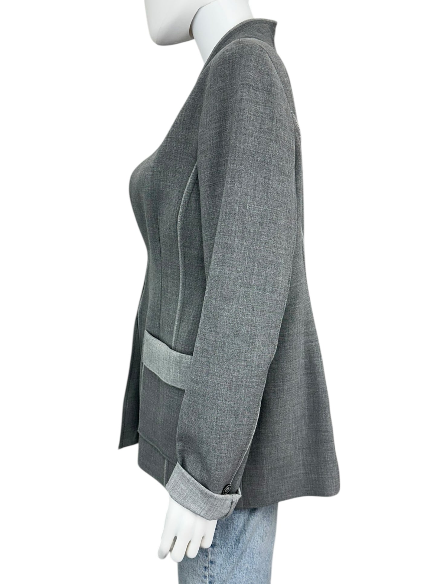Iris Setlakwe Gray Dres Jacket Size 14