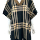 LYSSE' NWT Brown Plaid Poncho Size O/S