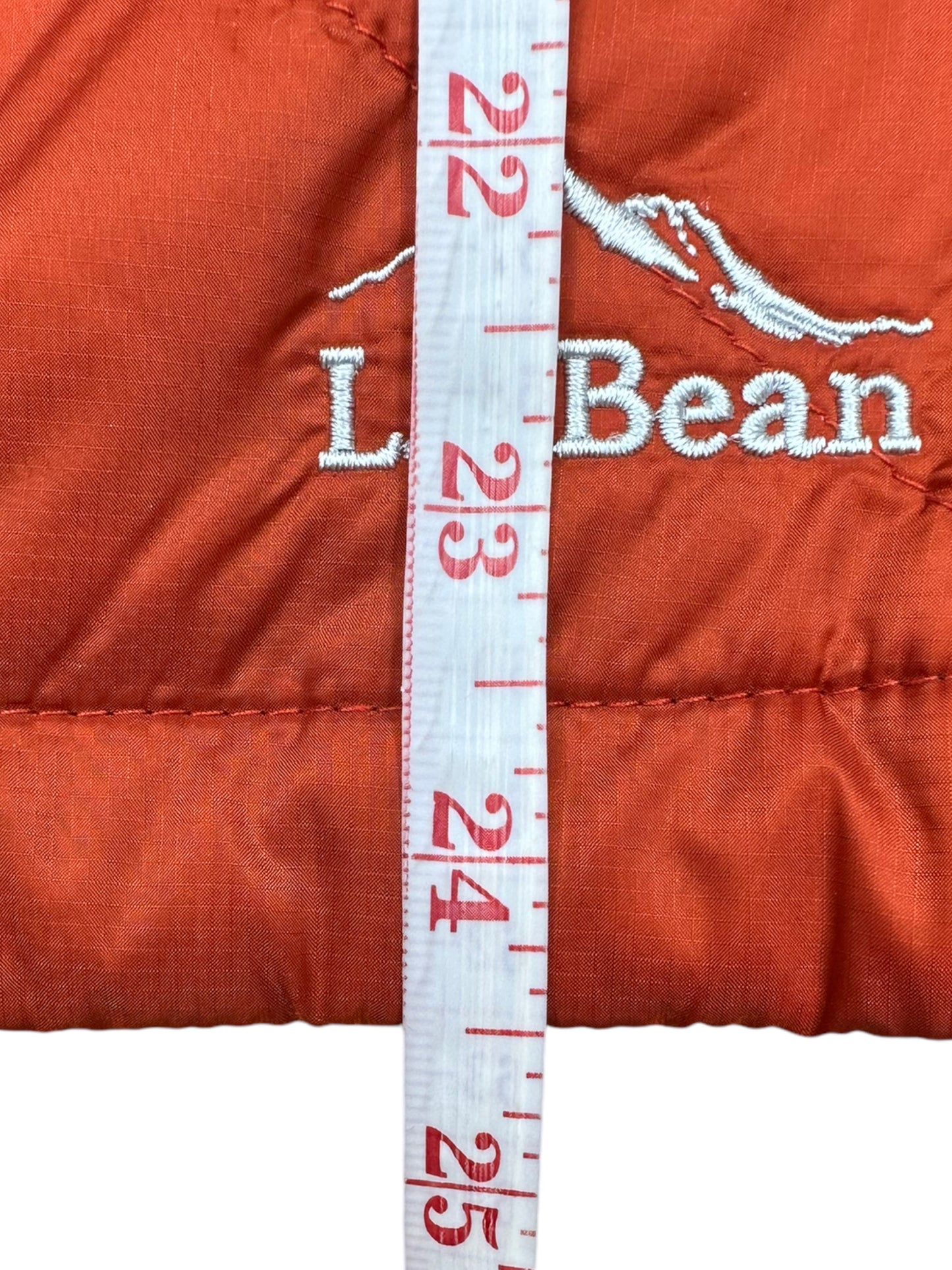 L.L. Bean NWT Orange Quilted Vest Size LP