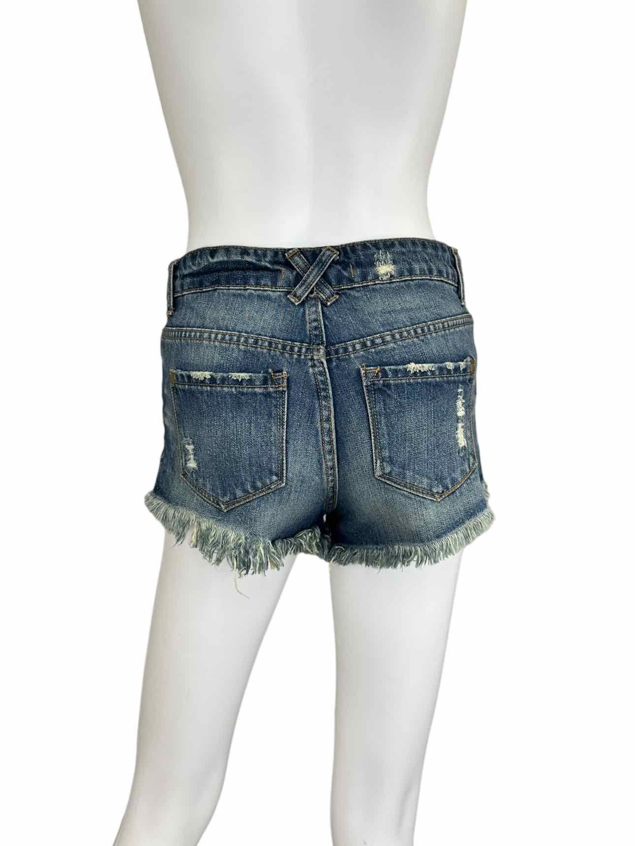 PISTOLA Distressed Denim Shorts Size S