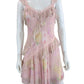 LOVE SHACK FANCY NWT Pink Floral Print Serima Dress Size XS