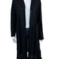 EILEEN FISHER Black Linen Duster Cardigan Size 1X