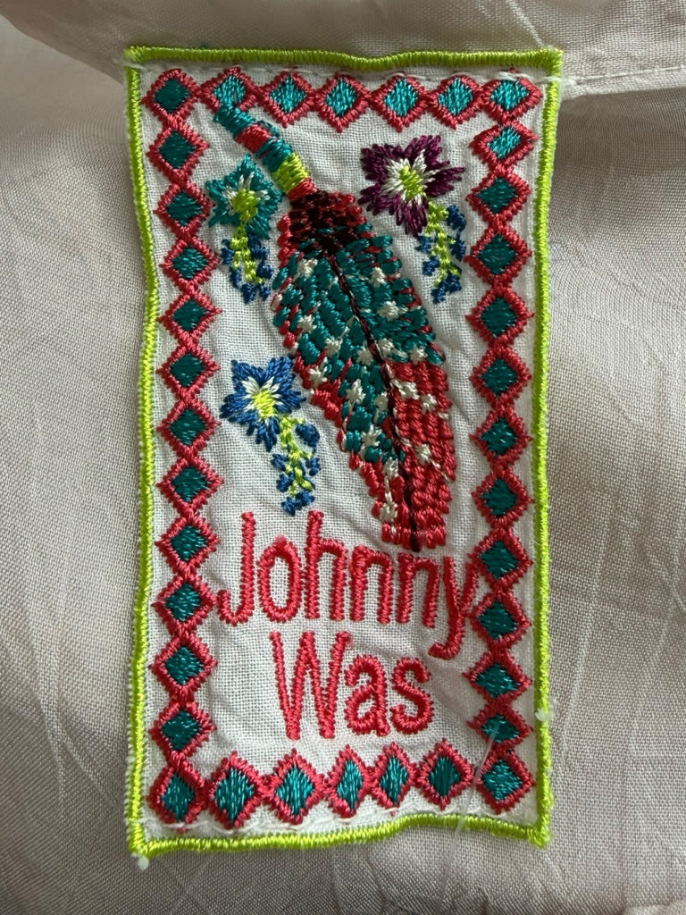 Johnny Was Blush Embroidered Tunic Size M