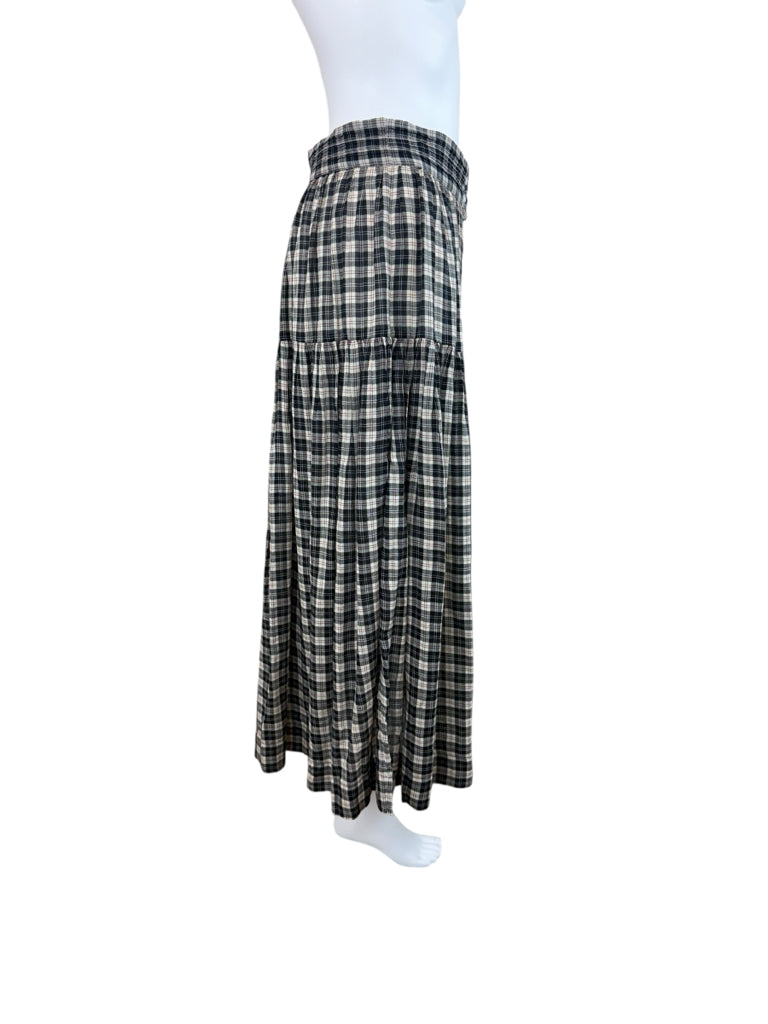 DOEN Black Gingham Check Skirt Set Size XS/S