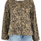 Ann Taylor Tan Zebra print Cardigan Size L