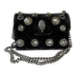 KURT GEIGER NWT Black Velvet Mini Kensington Crossbody Purse
