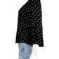 velvet by Graham & Spencer Black Polka Dot Blouse Size XS