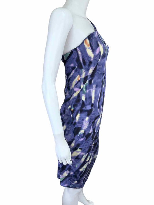CYNTHIA STEFFE NWT Purple 100% Silk Cocktail Dress Size 4