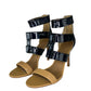 Tory Burch Danielle Caged Leather Sandal Pumps Size 8.5