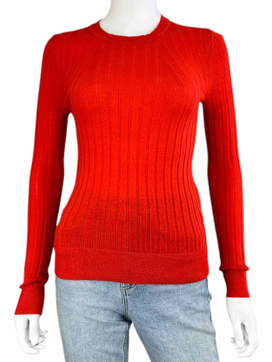 BANANA REPUBLIC 100% Merino Wool Red Sweater Size S