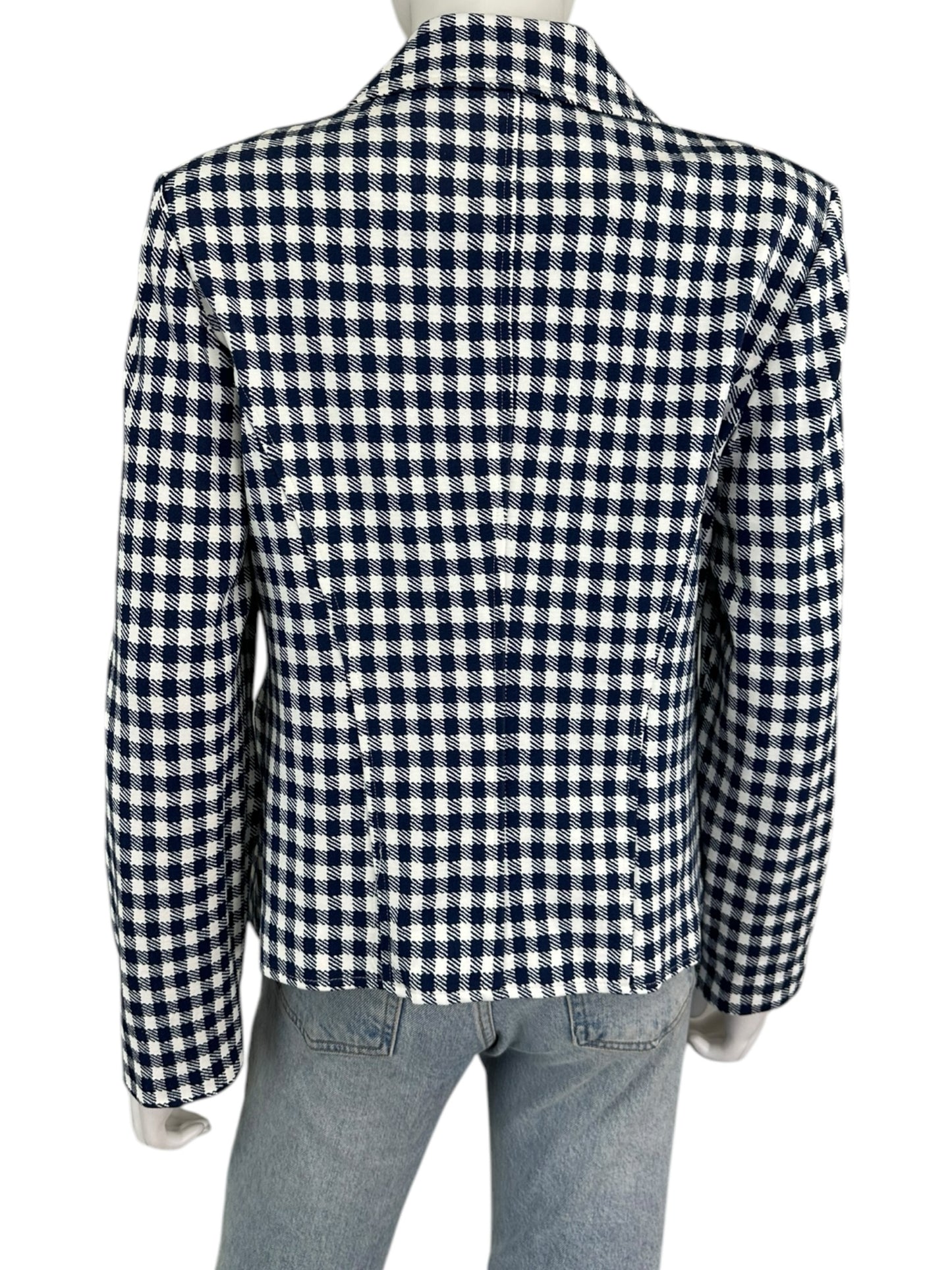 Chico NWT Navy Houndstooth Blazer Size M