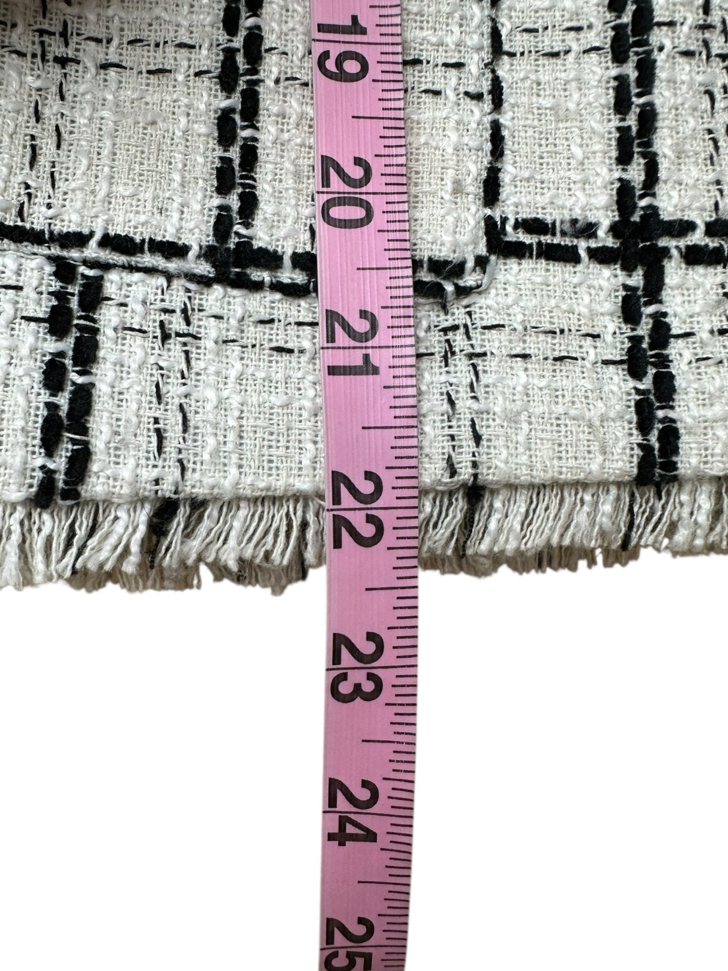 TAHARI Plaid Tweed Jacket Size L