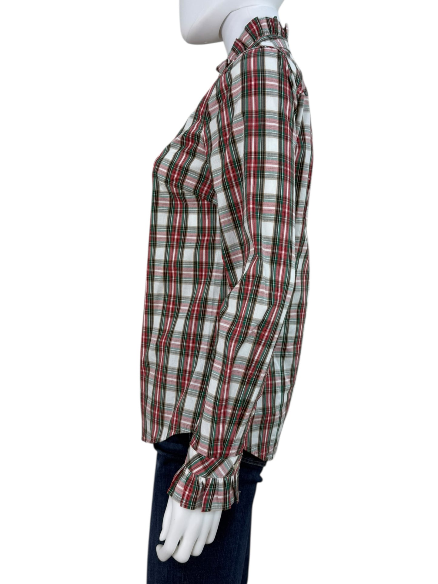J. Crew Plaid Button-Down Shirt Size XS