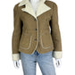 JONES NEW YORK Tan Vegan Suede Jacket Size M