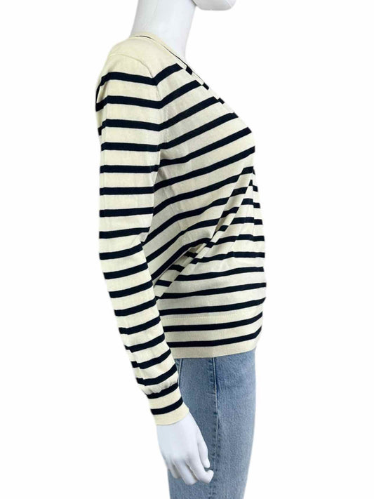 J. Crew Navy Striped Sweater Size S