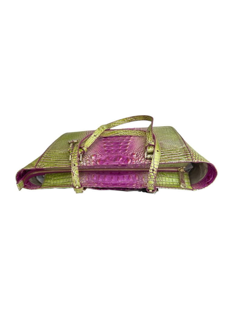 Brahmin NWT Ashlee Limeade Ombre Melbourne Designer Handbag