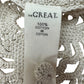 the great. Cream Crochet Knit Sweater Size O/S