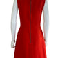 alice & olivia Red Lennon Surplice Mini Dress Size 8