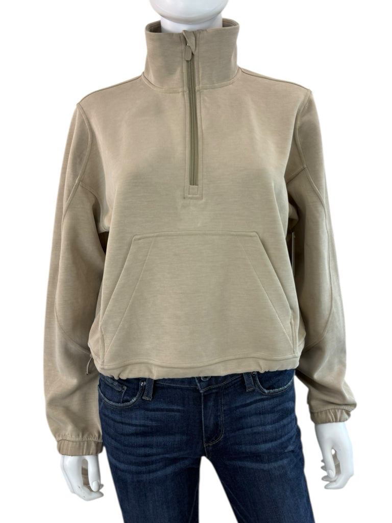 lululemon Riverstone Brushed Softstreme Half Zip Sweat Shirt Size 6