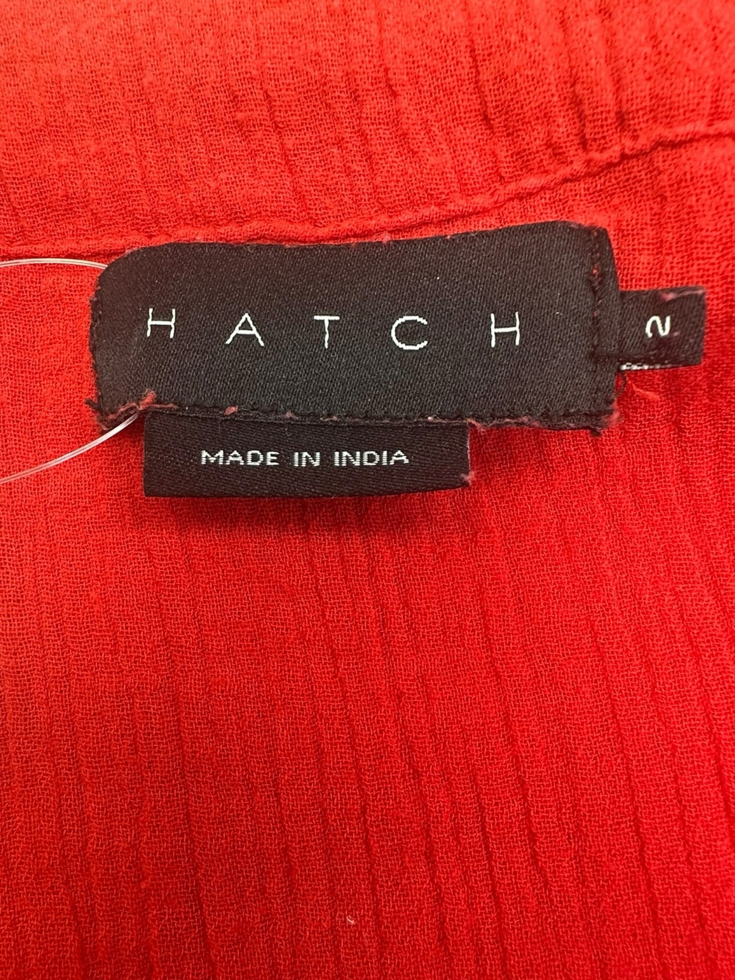 100% Cotton HATCH Red Maxi Dress Size 2