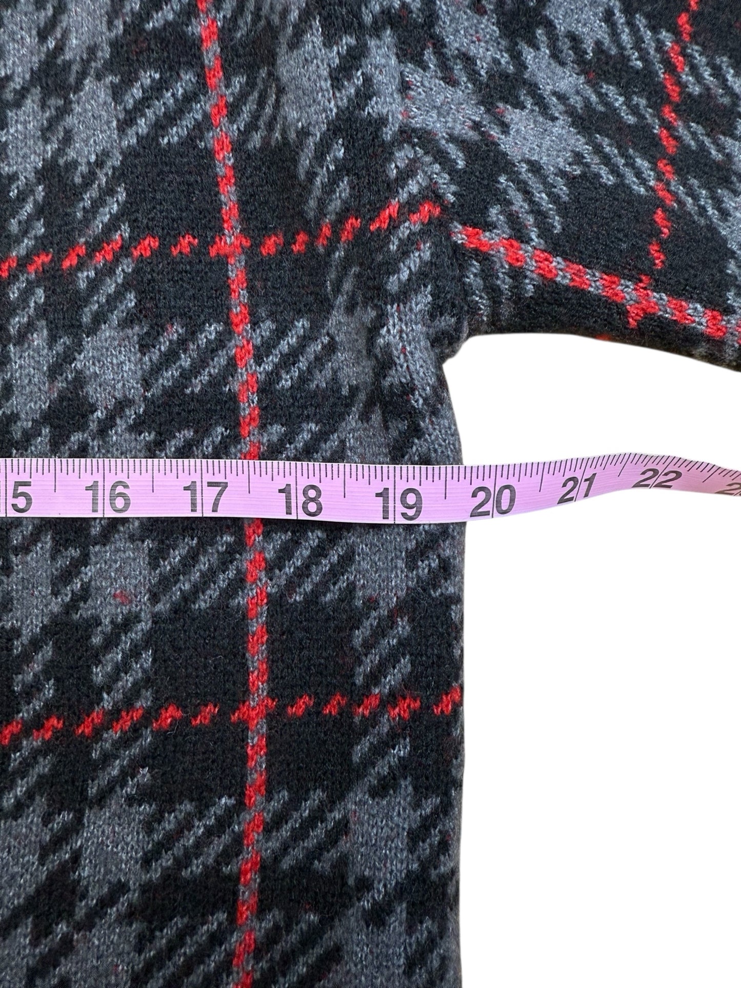 SANCTUARY NWT Black Plaid Knit Jacket Size XS