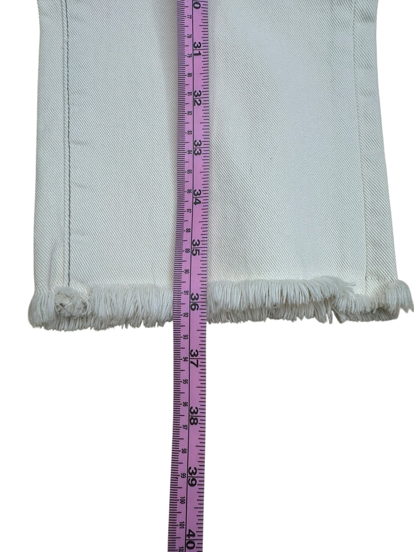 PAIGE NWT Cream Hoxton Straight Ankle Jean Size 27