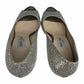 JIMMY CHOO Silver Glitter LUNA Pumps Size 38