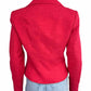 TAHARI Bright Pink Asymmetrical Zip Jacket Size 6