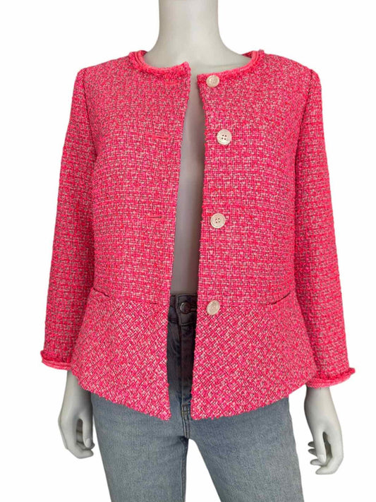 Talbots NWT Pink Tweed Jacket Size 10