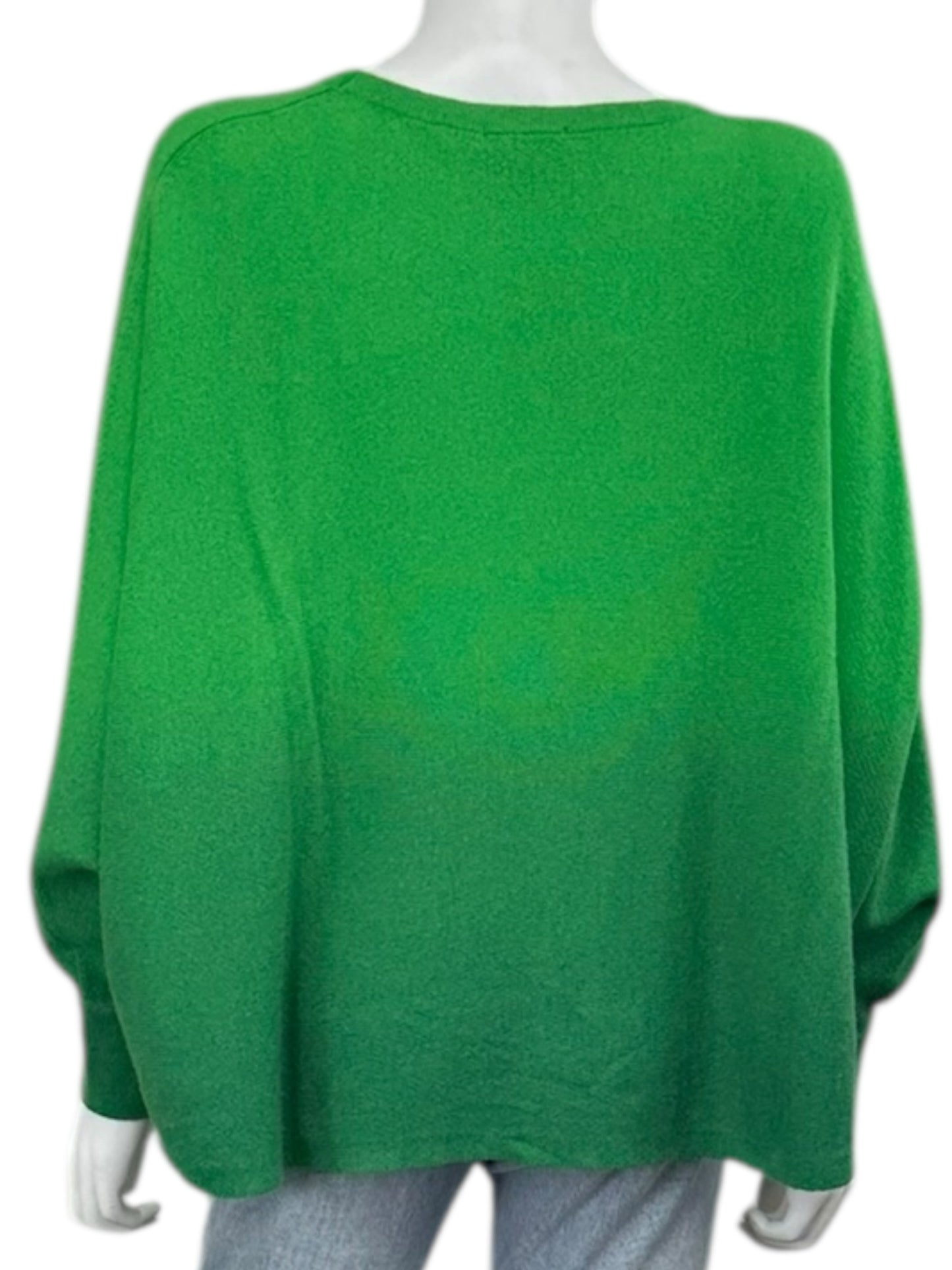 Pure Amici Green 100% Cashmere Sweater Size L