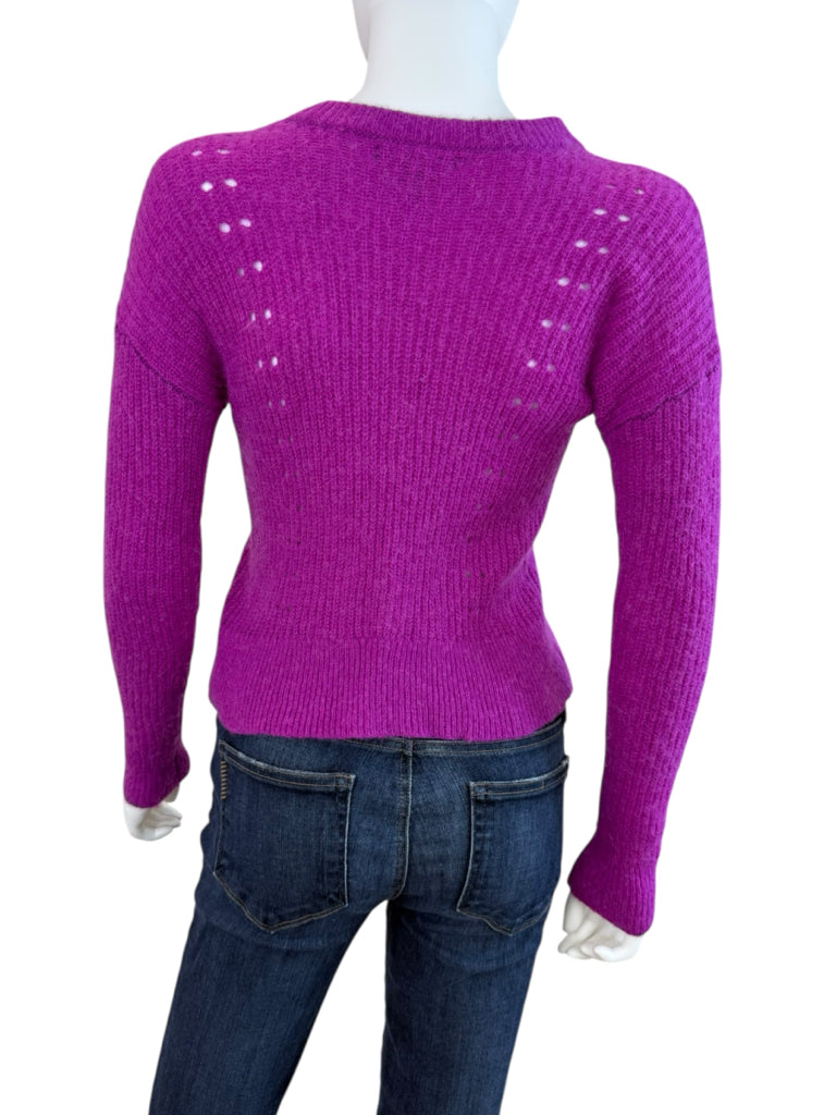 BANANA REPUBLIC Purple Wool Alpaca Sweater Size XS