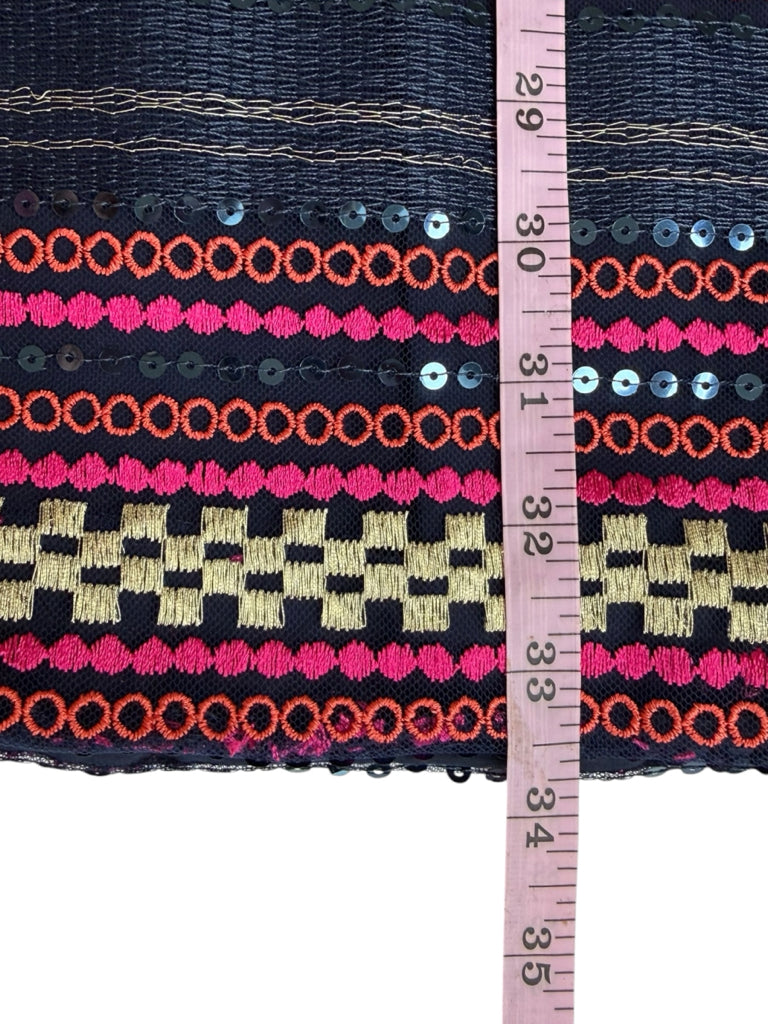 TRINA TURK Multicolor Embroidered & Sequin Mini Dress Size 14