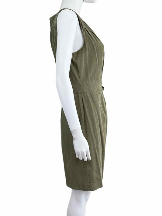 BANANA REPUBLIC Green Wrap Dress Size 10