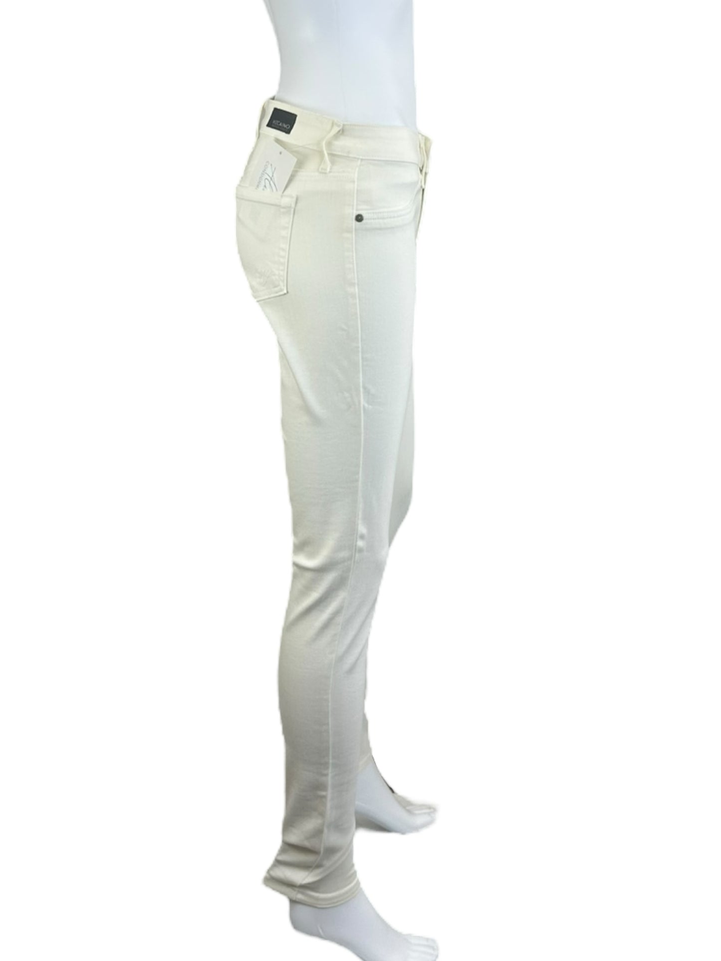 VIZCAINO Cream Skinny Jeans Size 26