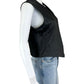 Vintage Jacqueline Ferrer Black Leather Vest Size 8