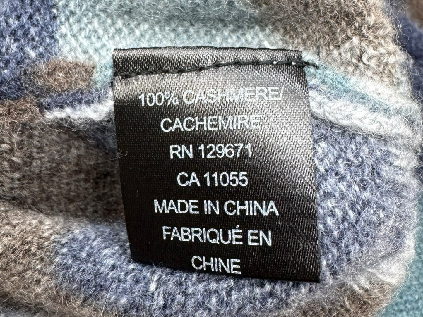 SKULL CASHMERE 100% Cashmere Skull Camo Sweater Size XS