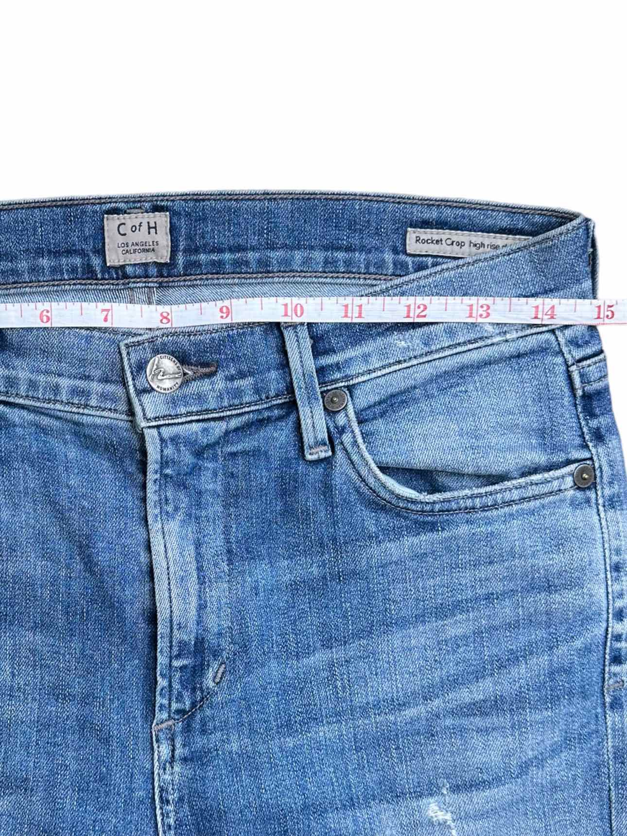 $208 Citizens Of Humanity Organic store High Rise Relaxed Cropped Jeans 32 B126-12